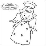Angel Embroidery Patterns from French-Knots