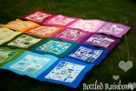 Bottled Rainbows Quilt Tutorial by Rachel from Stitched in Color