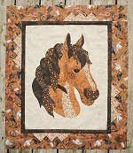 Equestrian Beauty Wallhanging by Christine Baker from Quilt Social
