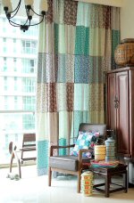Patchwork Curtains Tutorial from Sew, Jahit