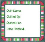 Free Printable Quilt Labels