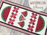 Watermelon Whimsy Table Runner Pattern by Lindsey Weight from Fortworth Fabric Studio