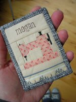 Sewing Machine Name Tag by Megan from Monkey Beans