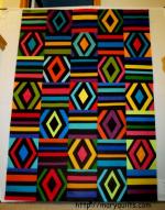 Diamonds and Rails Free Quilt Pattern from Mary Quilts