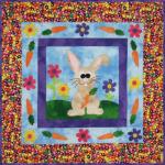 Hoppy Easter Rabbit Free Quilt Pattern by Heidi Pridemore for The Whimsical Workshop
