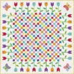 Podunk Posy Quilt Tutorial by Lea Anne Brummett from Podunk Pretties