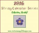 2016 String Calendar Series Free Quilt BOM Pattern by Benita Skinner from Victoriana Quilt Designs