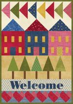 Welcome Wall Hanging Free Quilt Pattern by Connecting Threads
