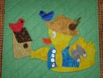 Bird Watcher Rubber Duckie Free Applique Pattern by Jodie Davis