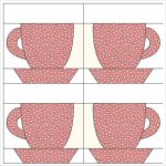 Coffee Cups by Carrie Hall through Sentimental Stitches