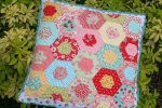 Double Hexagon Pillow Tutorial by Kerri from Lovely Little Handmades