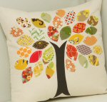 Fall Tree Pillow by Allison Harris from Cluck Cluck Sew