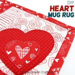 Mug Rug ~ Heart Tutorial by Damjana from Apple Green Cottage