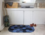 Rug ~ Hexagon by Rachel Denbow through A Beautiful Mess