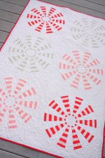 Peppermint Pinwheel Dresden Block by Amy Smart from Diary of a Quilter