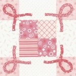 Pink Ribbons Block Pattern from Connecting Threads