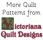 Table Topper Quilt Patterns from Victoriana Quilt Designs 