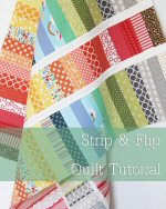 Strip & Flip Baby Quilt Tutorial by Allison Harris from Cluck Cluck Sew