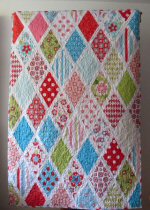 Sweet Divinity Diamond Quilt by Johanna Wilke through The Quilted Fish