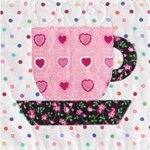 Tea Cup Block Pattern by Holly Holderman through Quilting Daily
