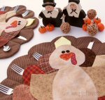 Thanksgiving Turkey Placemat by Tammy from She Wears Flowers