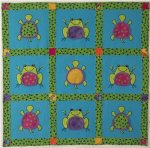Turtles and Frogs Quilt by Michelle Wilcox & Fran Morgan through Fabric Cafe