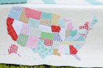 US State Map Quilt Tutorial (+ Canadian Version) by Beverly from Flamingo Toes
