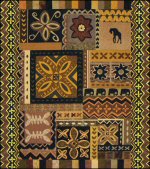 Applique Adventure Quilt Pattern with Giraffe and Elephants