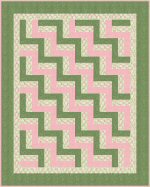 Easy Beginner Baby Rail Fence by Benita Skinner from Victoriana Quilt Designs