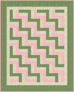 Easy Beginner Baby Rail Fence by Benita Skinner from Victoriana Quilt Designs