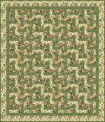 Easy Beginner's Rail Fence by Benita Skinner from Victoriana Quilt Designs