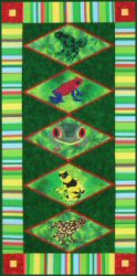 Harlequin Frogs Quilt by Benita Skinner from Victoriana Quilt Designs