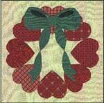 Heart Wreath Quilt Pattern