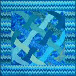 Ocean Waves Version 2 Quilt Pattern