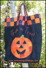 Patchwork Halloween Trick or Treat Bag Patterrn