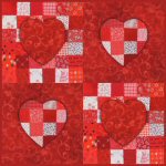 Patchwork Hearts Quilt Pattern