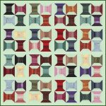 Scrap String Spools Quilt Pattern