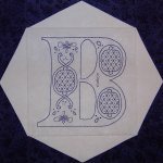 Victorian Initials Bluework Quilt Pattern