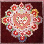 Vintage Heart Collage by Allison Aller through American Quilter