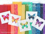 Butterfly Charm Block Free Paper Piecing Patterns by Nicole Young from Lillyella Stitchery