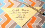 Corner Quilt Label Tutorial from Sassafras Lane Designs