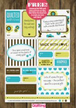 Printable Quilt Labels & Tutorial from Love Patchwork & Quilting Magazine