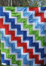 Ziggy Quilt Tutorial from Quackadoodle Quilt