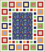 Dino-Mite Free Quilt Pattern by Jocelyn Ueng through Fat Quarter Shop