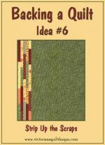 Quilt Backing Ideas by Benita Skinner from Victoriana Quilt Designs