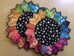 Dresden Color Wheel Mug Rug Tutorial by Terri Wilhelm from Terri's Notebook