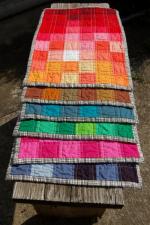 Pixelated Spectrum Placemats Tutorial by Sarah Cooper from Coopcrafts