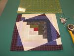 Rebuilt Log Cabin Quilt Block Tutorial by Elaine Adair Pieces